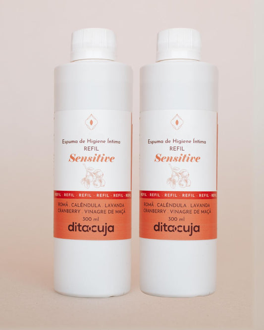 2x REFIL SENSITIVE Espuma Natural de Higiene Íntima