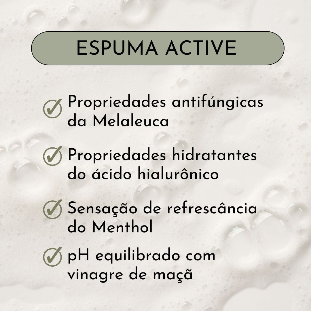 Espuma Natural de Higiene Íntima - ACTIVE - Dita cuja